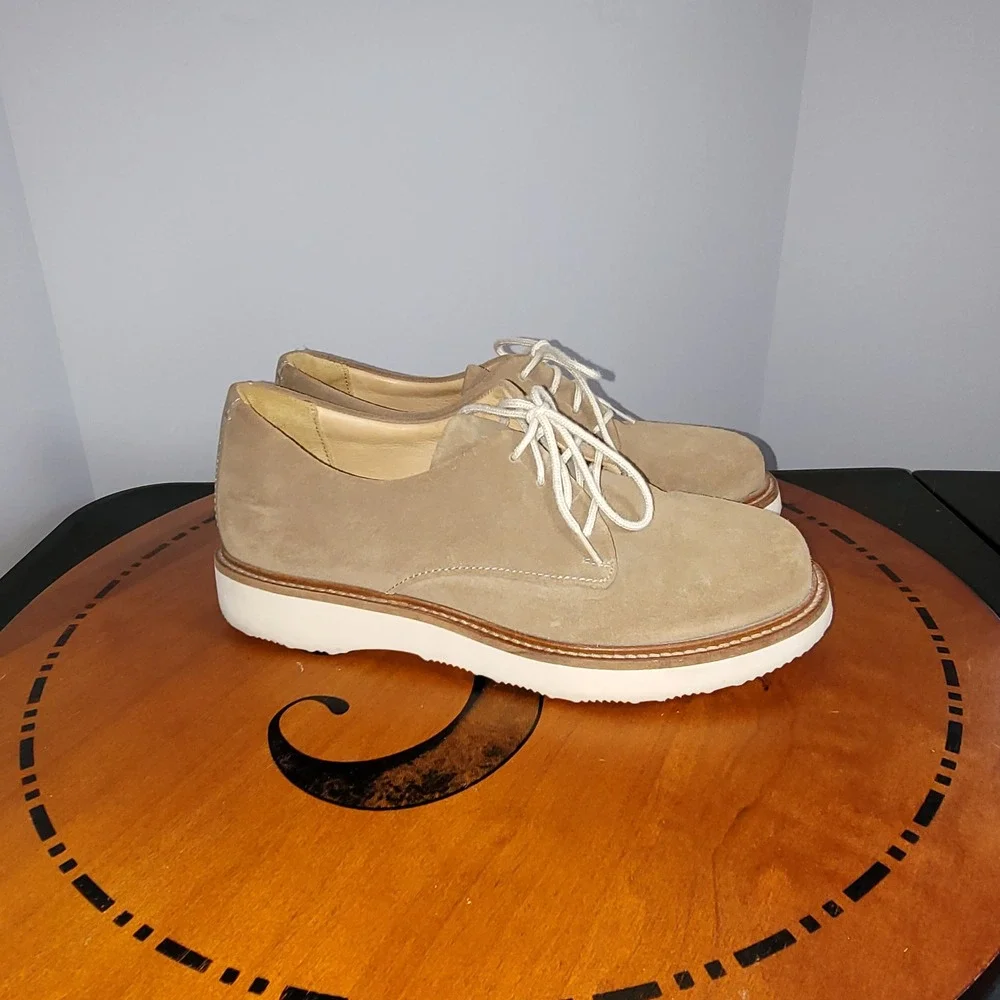 Samuel Hubbard Hubbard Free Tan Suede Derby Shoes Vibram Sole Mens M1100-004